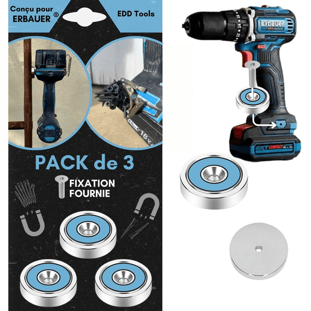 Support Magnétique ERBAUER (lot de 3)