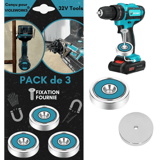 Support Magnétique VIOLEWORKS (lot de 3)