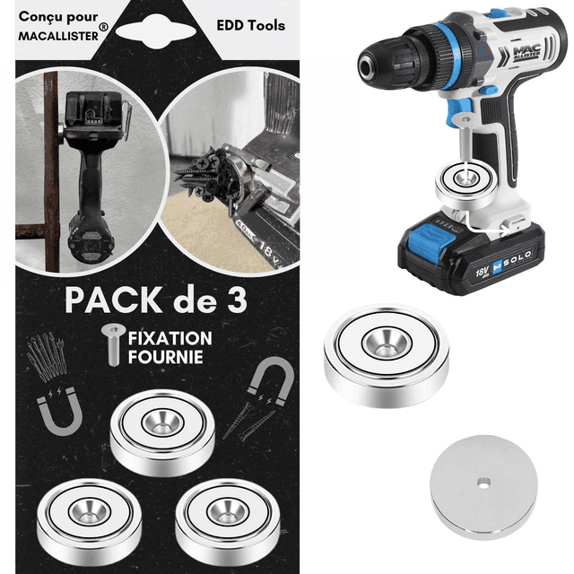 Support Magnétique MCALLISTER (lot de 3)