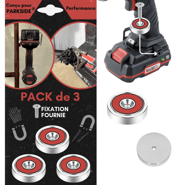 Support Magnétique PARKSIDE (lot de 3)